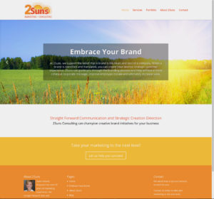 2Suns Marketing Consulting Website