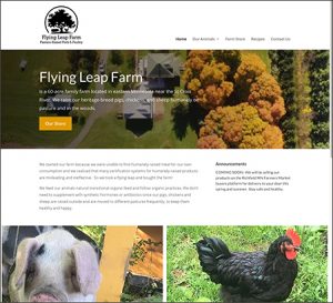 Flying Leap Farm Website